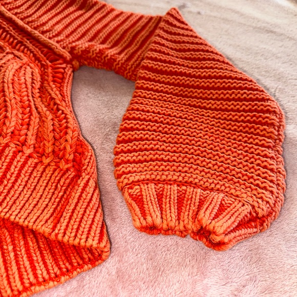 Orange Knit Free People Sweater - Picture 3 of 6